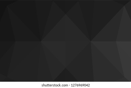 Dark Silver, Gray vector shining hexagonal template. A sample with polygonal shapes. Brand new style for your business design.