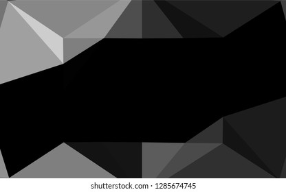 Dark Silver, Gray vector shining hexagonal background. A completely new color illustration in a vague style. The elegant pattern can be used as part of a brand book.