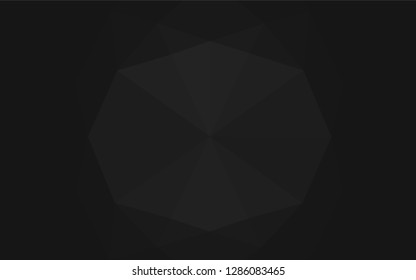 Dark Silver, Gray vector shining hexagonal template. A vague abstract illustration with gradient. The template can be used as a background for cell phones.