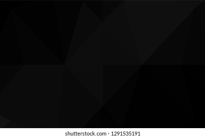 Dark Silver, Gray vector shining hexagonal background. Creative illustration in halftone style with gradient. The template can be used as a background for cell phones.