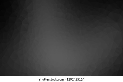 Dark Silver, Gray vector shining triangular pattern. A completely new color illustration in a vague style. Brand new style for your business design.