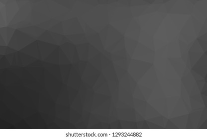 Dark Silver, Gray vector shining triangular template. Colorful abstract illustration with gradient. The best triangular design for your business.