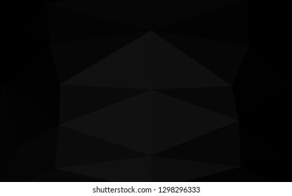 Dark Silver, Gray vector shining triangular pattern. A completely new color illustration in a vague style. Template for a cell phone background.