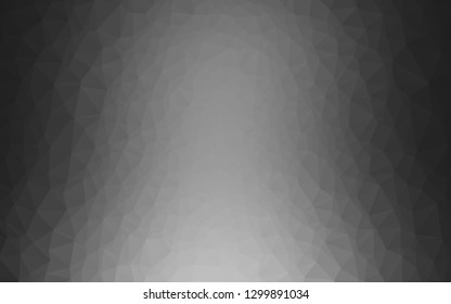 Dark Silver, Gray vector shining triangular template. Glitter abstract illustration with an elegant design. Completely new design for your business.