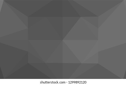 Dark Silver, Gray vector shining hexagonal background. Brand new colored illustration in blurry style with gradient. The textured pattern can be used for background.