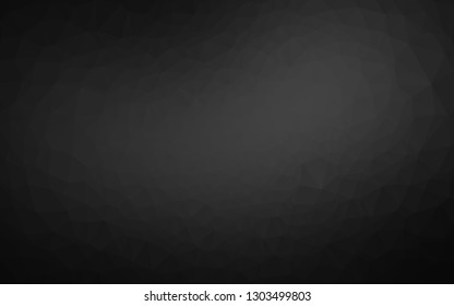 Dark Silver, Gray vector shining triangular template. Modern geometrical abstract illustration with gradient. Completely new template for your business design.