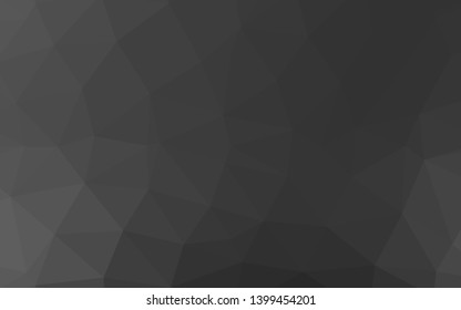 Dark Silver, Gray vector shining triangular background. A completely new color illustration in a vague style. Brand new design for your business.