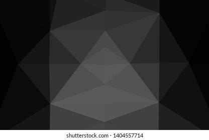 Dark Silver, Gray vector shining triangular template. A completely new color illustration in a vague style. The best triangular design for your business.