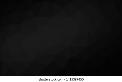 Dark Silver, Gray vector shining triangular pattern. Brand new colorful illustration in with gradient. The best triangular design for your business.