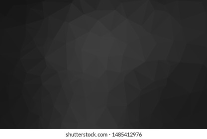 Dark Silver, Gray vector shining triangular pattern. Shining colored illustration in a Brand new style. Completely new template for your business design.