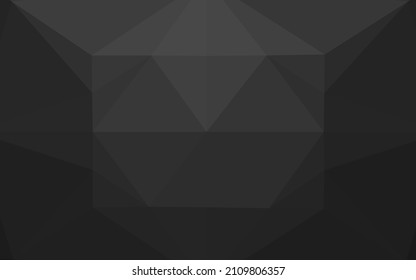 Dark Silver, Gray vector shining hexagonal pattern. Colorful illustration in abstract style with gradient. The template can be used as a background for cell phones.