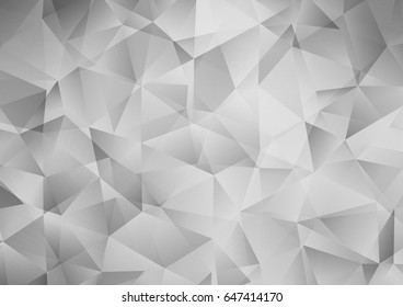 Dark Silver, Gray vector shining triangular background. Shining illustration, which consist of triangles. The best triangular design for your business.