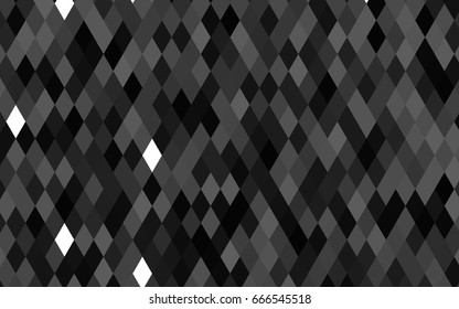 Dark Silver, Gray vector shining triangular pattern. Brand-new colored illustration in blurry style with gradient. The template can be used as a background for cell phones.