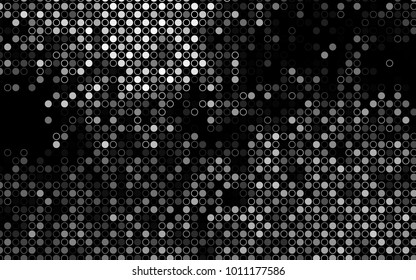 Dark Silver, Gray vector  template with circles. Abstract illustration with colored bubbles in nature style. Completely new template for your brand book.