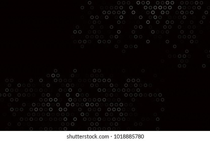 Dark Silver, Gray vector  template with circles. Modern abstract illustration with colorful water drops. Completely new template for your brand book.