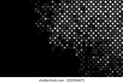 Dark Silver, Gray vector  template with circles. Beautiful colored illustration with blurred circles in nature style. The pattern can be used for beautiful websites.