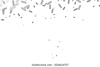 Dark Silver, Gray vector template with repeated sticks. Blurred decorative design in simple style with lines. The pattern can be used as ads, poster, banner for medicine.
