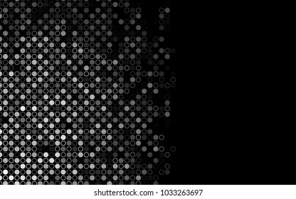 Dark Silver, Gray vector  template with circles. Modern abstract illustration with colorful water drops. New design for ad, poster, banner of your website.