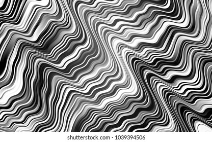 Dark Silver, Gray vector template with lava shapes. Colorful illustration in abstract marble style with gradient. Marble design for your web site.