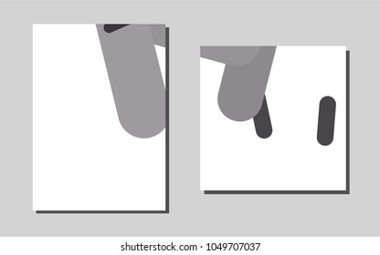 Dark Silver, Gray vector template for landing pages. Abstract booklet on colored background with gradient. Pattern can be used as a template for calendars.