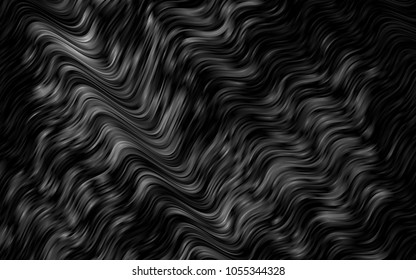 Dark Silver, Gray vector template with bubble shapes. Shining illustration, which consist of blurred lines, circles. New composition for your brand book.