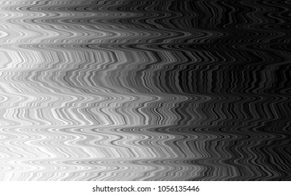 Dark Silver, Gray vector template with bent ribbons. Modern gradient abstract illustration with bandy lines. Pattern for your business design.