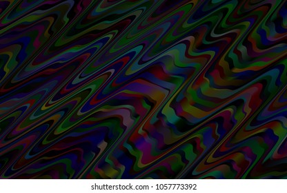 Dark Silver, Gray vector template with bent lines. Creative geometric illustration in marble style with gradient. A completely new marble design for your business.