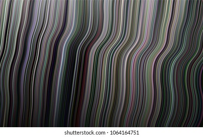 Dark Silver, Gray vector template with lava shapes. Shining illustration, which consist of blurred lines, circles. Marble design for your web site.