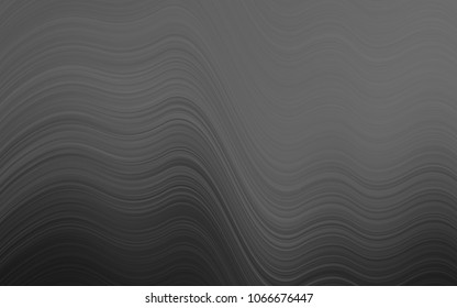 Dark Silver, Gray vector template with bent lines. Brand-new colored illustration in marble style with gradient. Marble design for your web site.