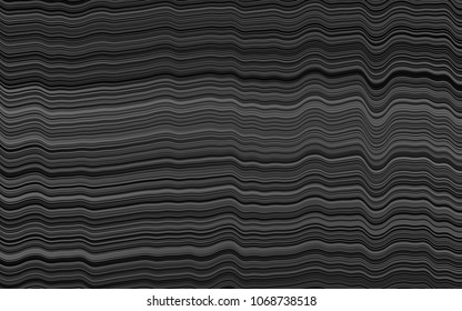 Dark Silver, Gray vector template with liquid shapes. Creative illustration in halftone marble style with gradient. Textured wave pattern for backgrounds.