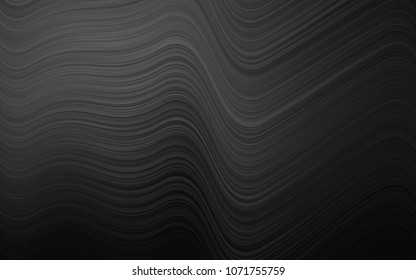 Dark Silver, Gray vector template with liquid shapes. Creative illustration in halftone marble style with gradient. Marble design for your web site.