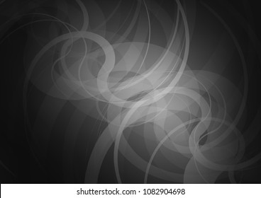 Dark Silver, Gray vector template with abstract lines. Shining crooked illustration in marble style. New composition for your brand book.