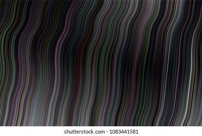 Dark Silver, Gray vector template with lines, ovals. Colorful illustration in abstract marble style with gradient. A completely new marble design for your business.
