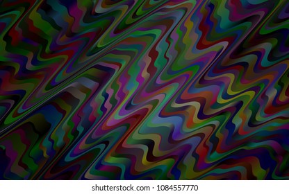 Dark Silver, Gray vector template with bubble shapes. Colorful abstract illustration with gradient lines. Brand-new design for your ads, poster, banner.