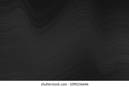 Dark Silver, Gray vector template with liquid shapes. Shining illustration, which consist of blurred lines, circles. The template for cell phone backgrounds.
