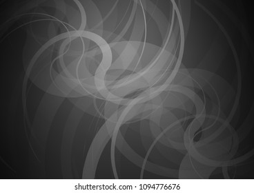 Dark Silver, Gray vector template with lava shapes. Creative illustration in halftone marble style with gradient. The template for cell phone backgrounds.