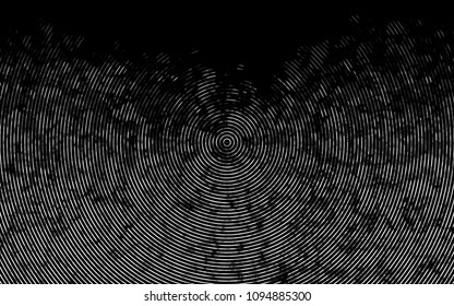 Dark Silver, Gray vector template with bent ribbons. A sample with blurred bubble shapes. The elegant pattern for brand book.