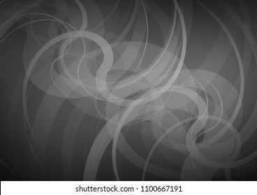 Dark Silver, Gray vector template with lava shapes. A sample with blurred bubble shapes. Marble design for your web site.
