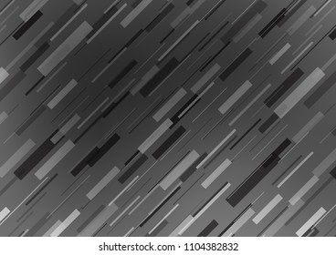 Dark Silver, Gray vector template with repeated sticks. Modern geometrical abstract illustration with staves. The pattern can be used for busines ad, booklets, leaflets