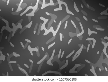 Dark Silver, Gray vector template with bent lines. Colorful illustration in abstract marble style with gradient. A new texture for your  ad, booklets, leaflets.