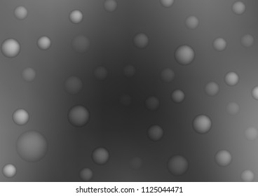 Dark Silver, Gray vector template with circles. Modern abstract illustration with colorful water drops. Beautiful design for your business natural advert.