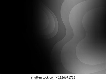 Dark Silver, Gray vector template with bubble shapes. Brand new colored illustration in marble style with gradient. A new texture for your  ad, booklets, leaflets.