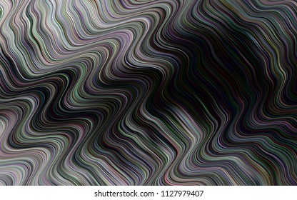 Dark Silver, Gray vector template with lava shapes. Brand new colored illustration in marble style with gradient. The template for cell phone backgrounds.