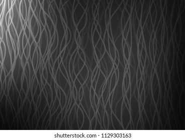 Dark Silver, Gray vector template with bent lines. Brand new colored illustration in marble style with gradient. The template for cell phone backgrounds.