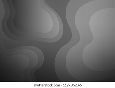 Dark Silver, Gray vector template with bubble shapes. Colorful illustration in abstract marble style with gradient. A completely new template for your business design.