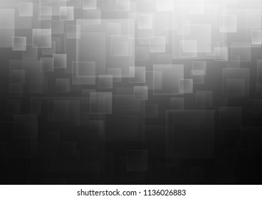 Dark Silver, Gray vector template with crystals, rectangles. Abstract gradient illustration with rectangles. Pattern for busines ad, booklets, leaflets