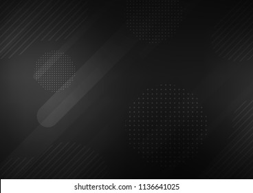 Dark Silver, Gray vector template with repeated sticks, circles. Decorative shining illustration with lines, dots on abstract template. The pattern can be used for websites.
