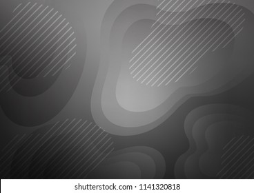 Dark Silver, Gray vector template with repeated sticks. Modern geometrical abstract illustration with staves. The template can be used as a background.