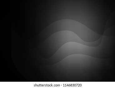 Dark Silver, Gray vector template with lava shapes. An elegant bright illustration with gradient. Brand new design for your ads, poster, banner.