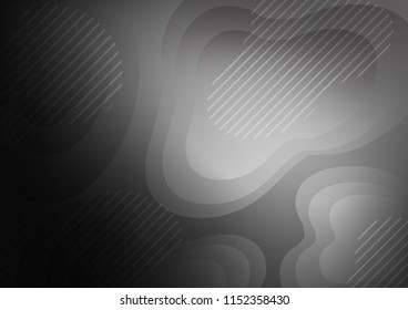 Dark Silver, Gray vector template with repeated sticks. Modern geometrical abstract illustration with staves. Smart design for your business advert.